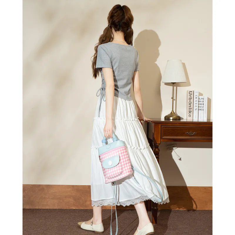 FAWENXIANGZI Skirt Set Loose Fit Women's 2 Pack-5
