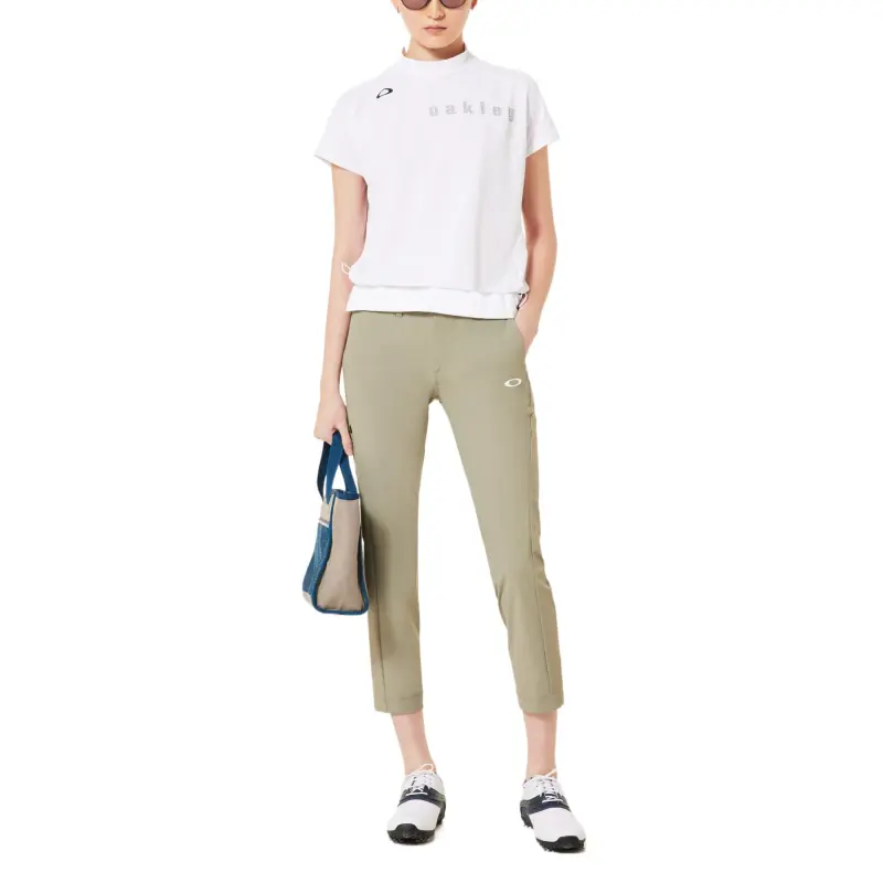 Oakley Elevate Squeeze Hem Mock Shirt Women's White-4