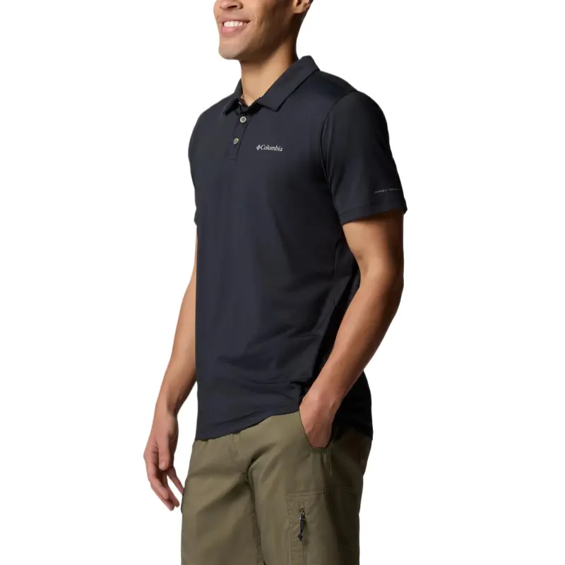 Columbia Tech Trail Polo Shirt Men's Black-2