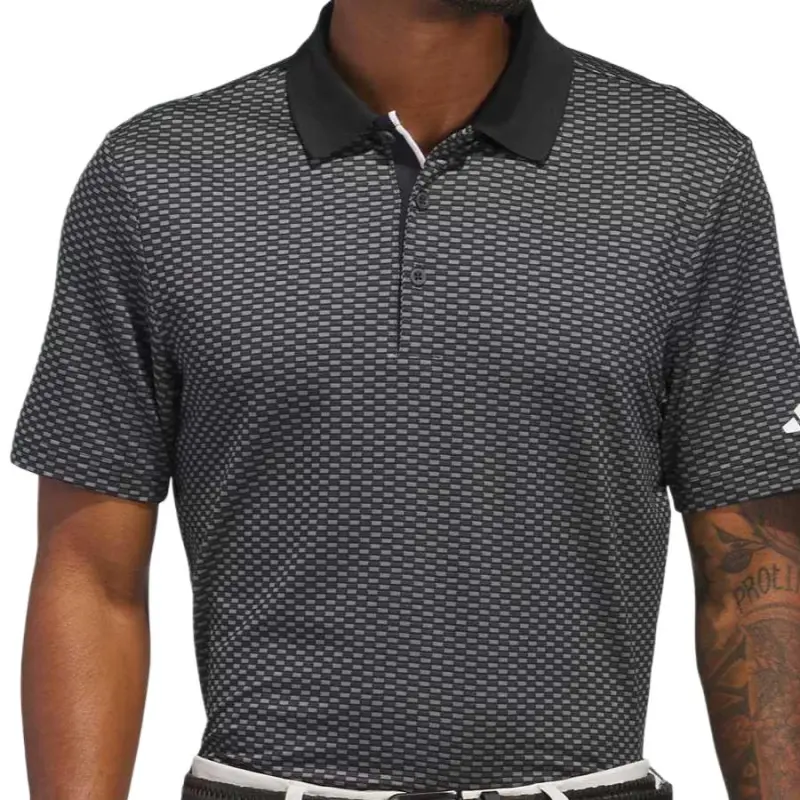 Adidas BEYOND TEXTURED POLO SHIRT Polo Shirt Men's Black-1