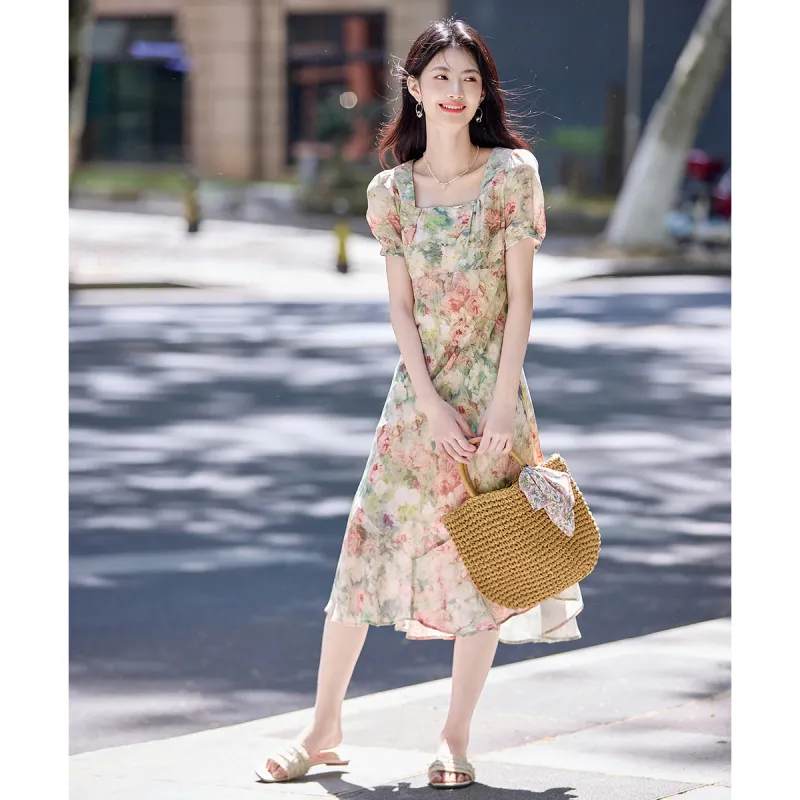 Still Quiet Short Sleeved Dress Women's-3
