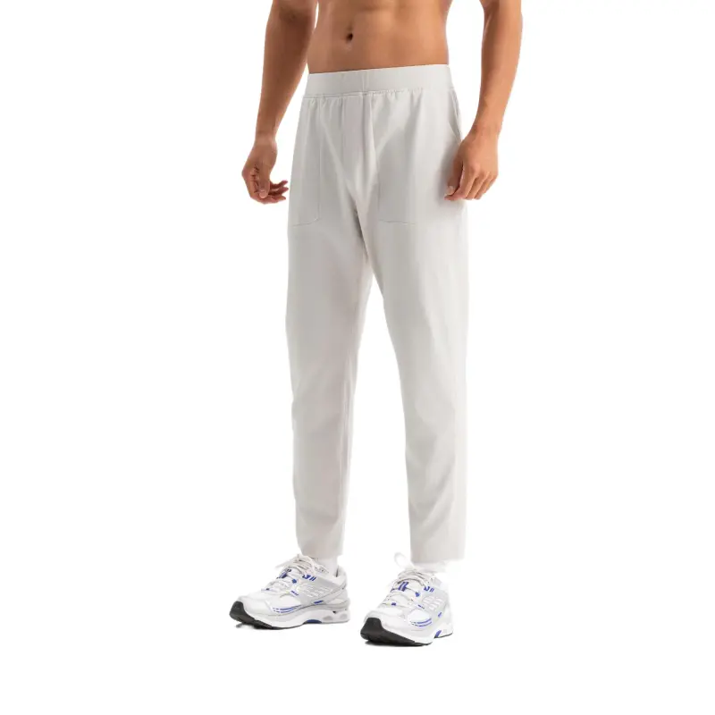 DECATHLON DOMYOS Sports Pants Men's Light Chalk Gray-2