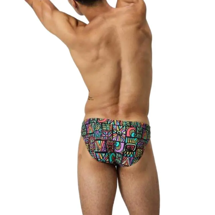 Speedo Swimming Shorts Men's Black/Orange-5