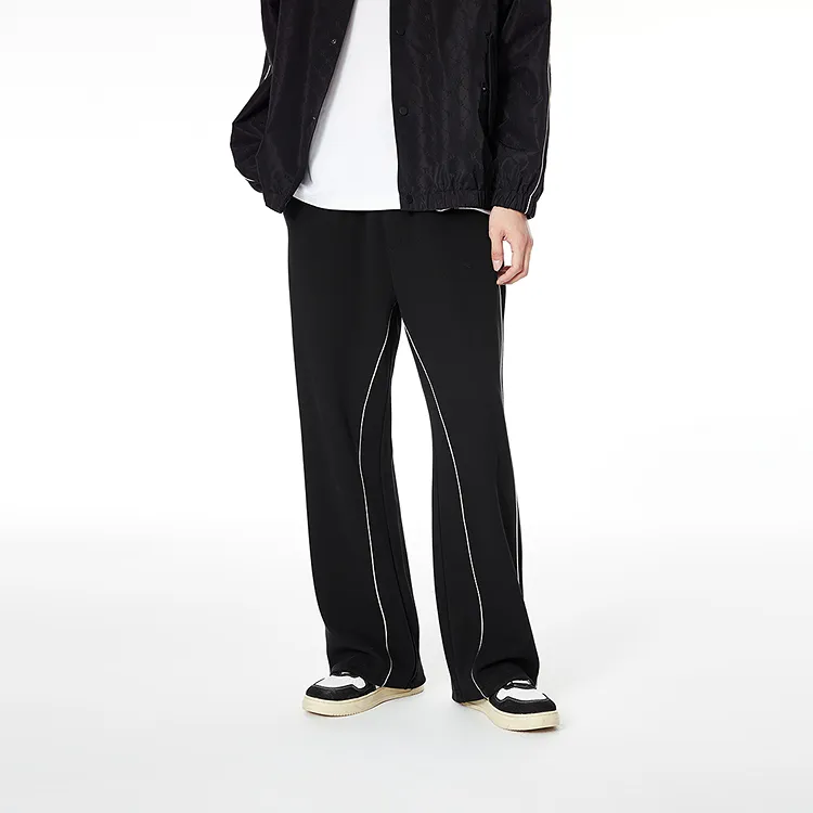 PEACEBIRD MEN Casual Pants Men Black Loose Fit-2