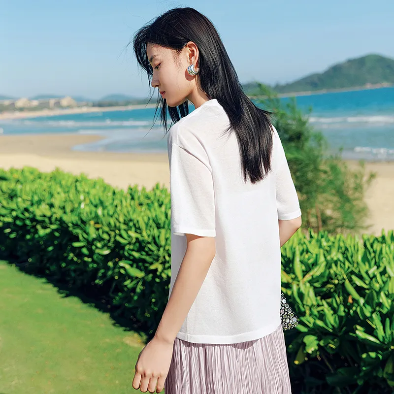 JZ. ANNAKRO Knitwear Women's White-3