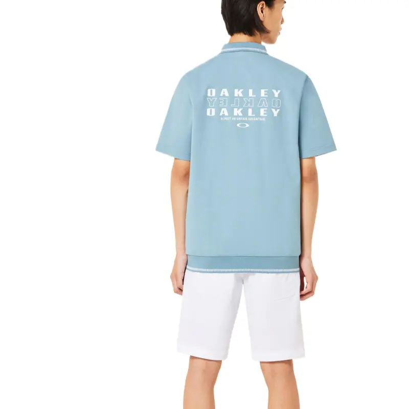 Oakley Polo Shirt Men's Ice Blue-4