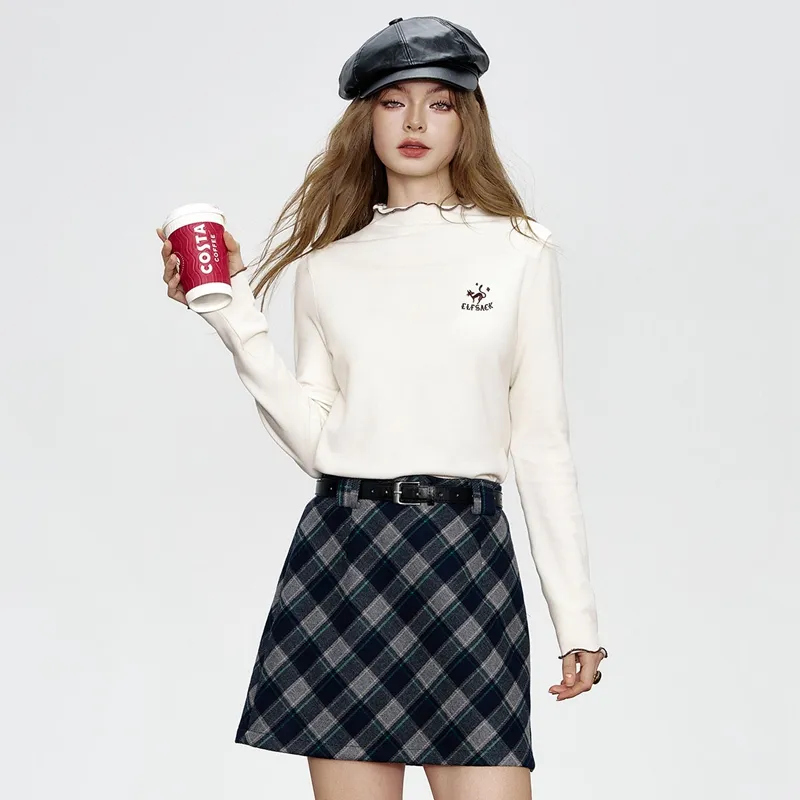 ELF SACK Casual Short Skirts Women's-10