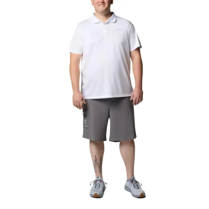 Columbia PFG Solar Stream Polo Shirt Men's White-3