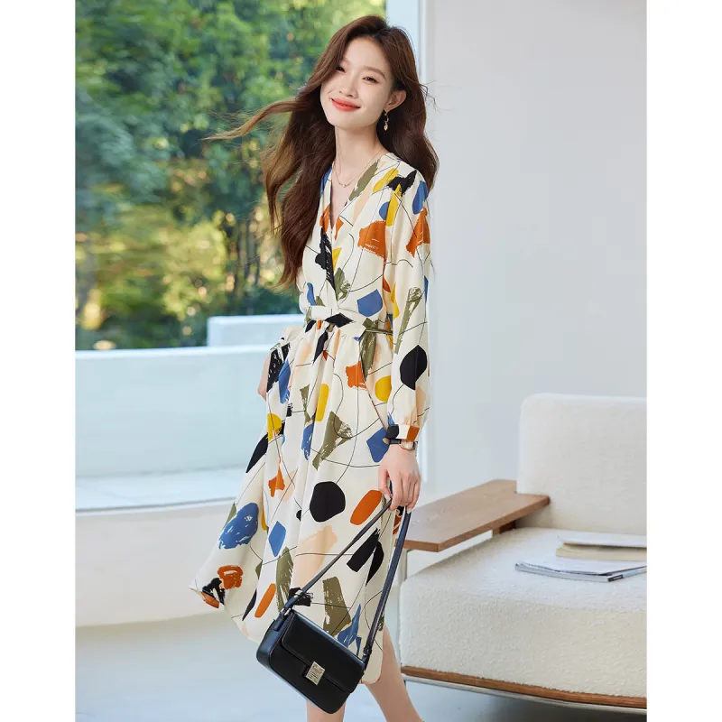 Love Elaine Long Sleeved Dress Women's Multicolor-0