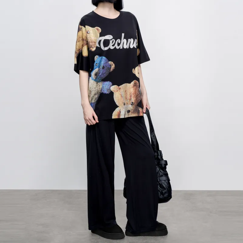TCH T Shirts Women's Black-3