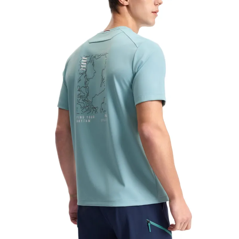 FILA CYCLING T Shirt Men's Stones Blue-2