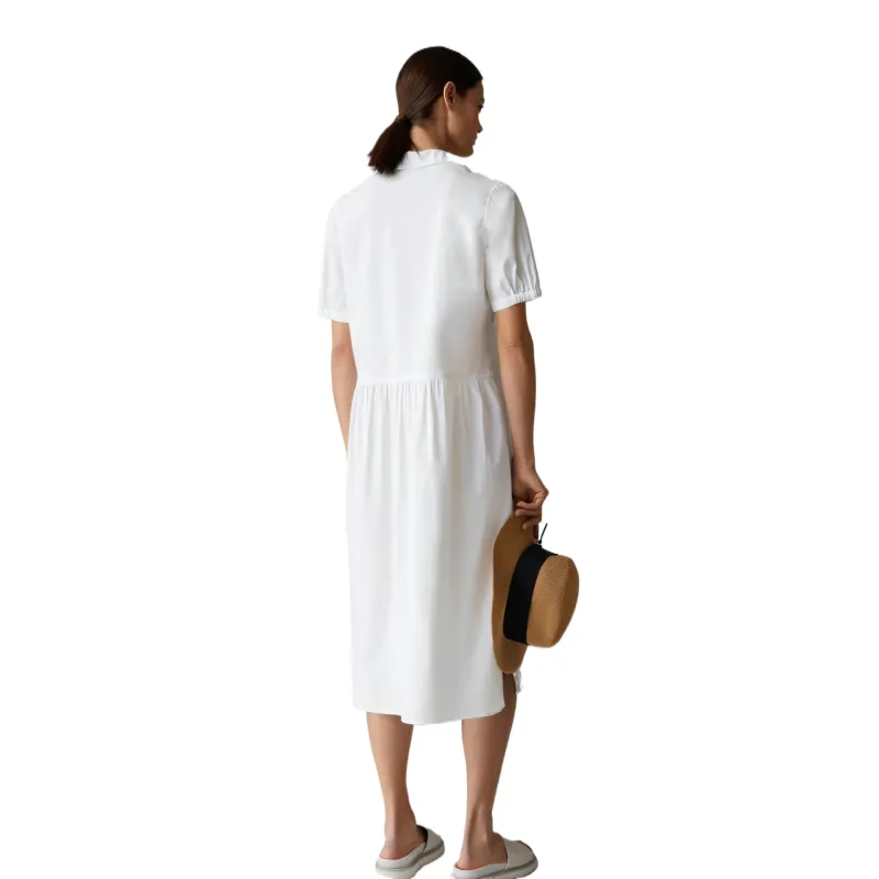 BOGNER Short Sleeved Dress Women's Pure White-2