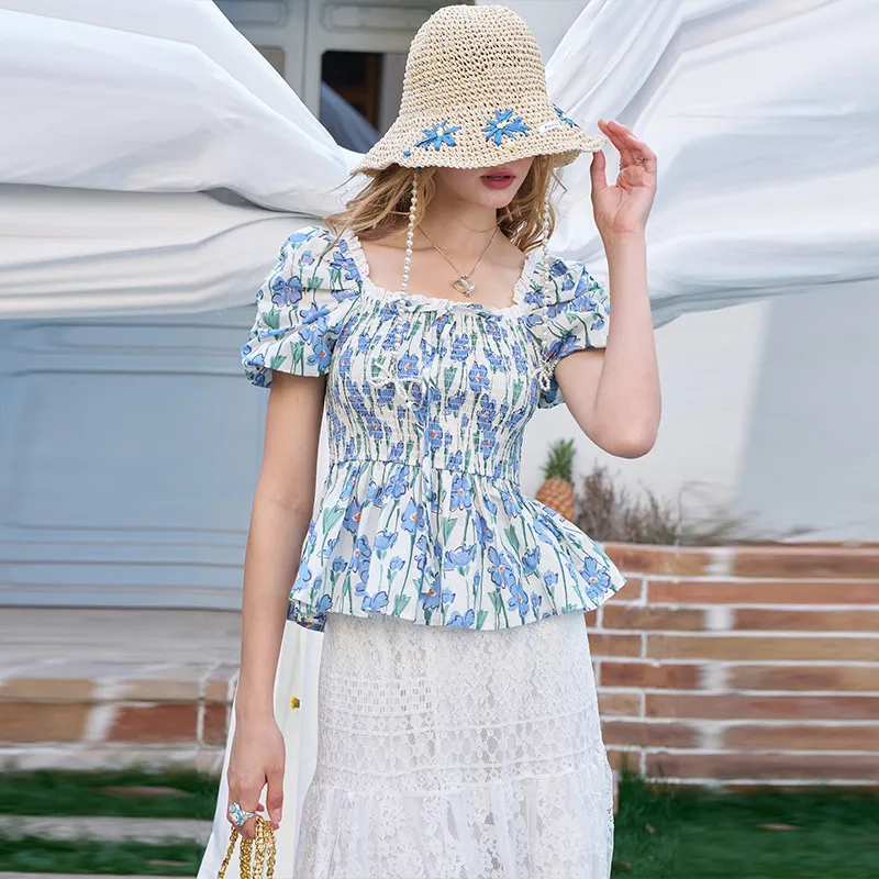 ELF SACK Chiffon Shirts Women's-2