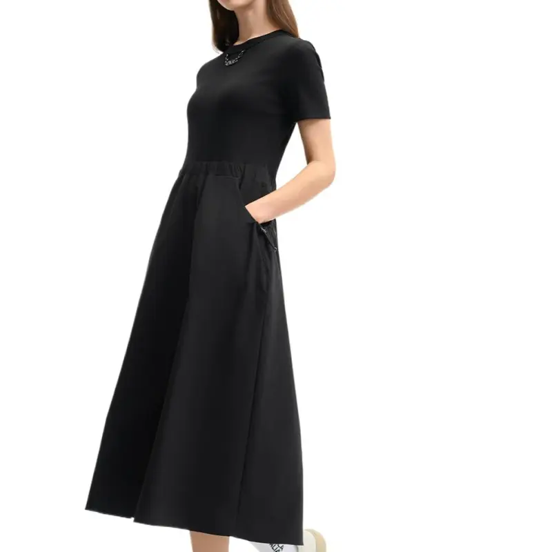 FILA MILANO Collection Short Sleeved Dress Women's Black-4