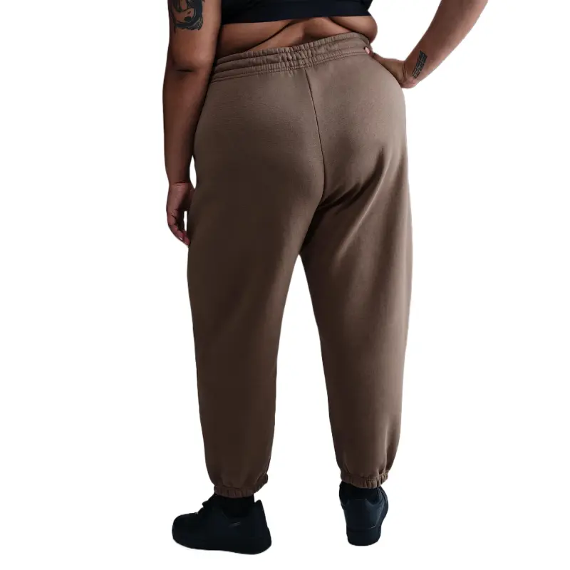 Nike Sportswear Phoenix FleeceSwoosh Knitted Sports Pants Women's Brown-1
