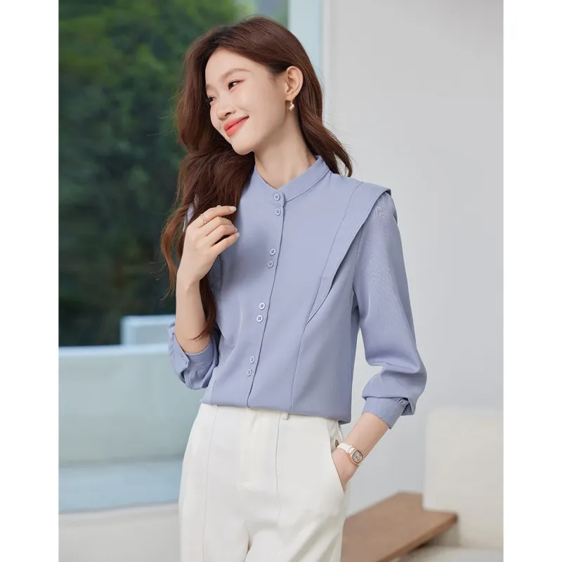 Love Elaine Shirt Women's Light Purple Blue-3