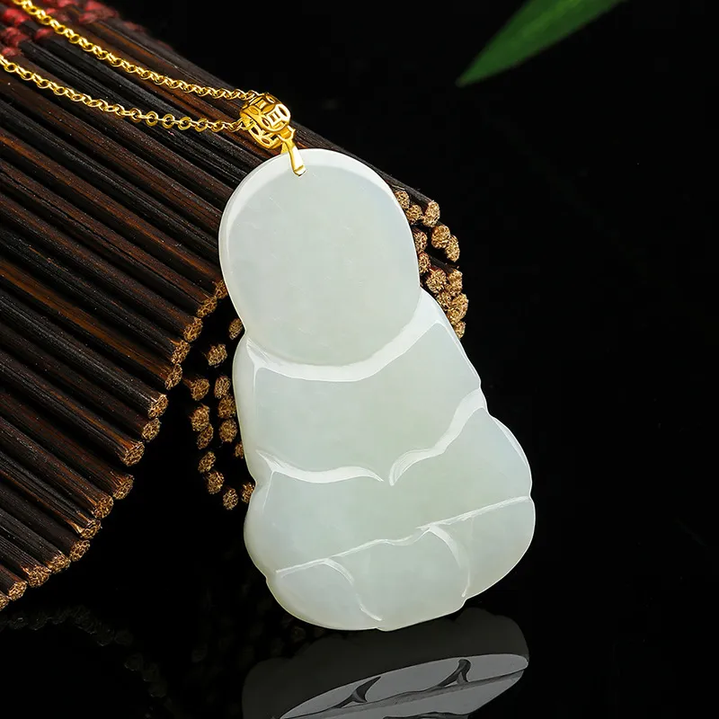 Royal Heaven's Choice Pendants White Jade Unisex-3