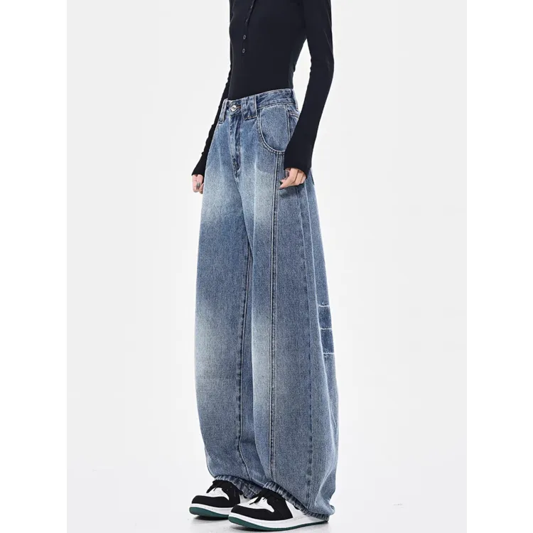XIANSINIAO Jeans Women's Blue-3