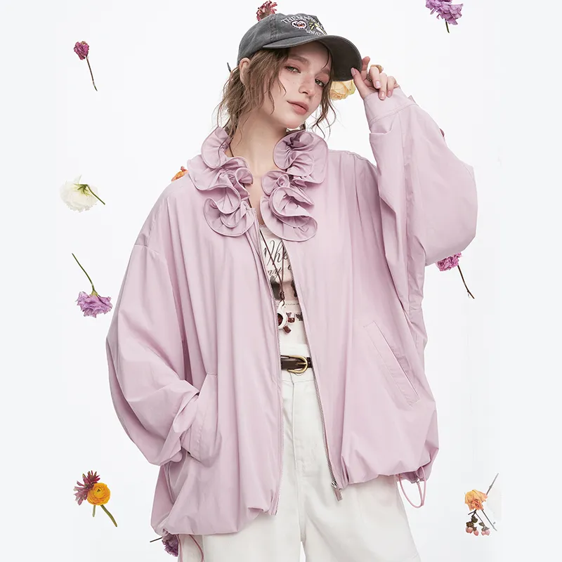 ELF SACK Cropped Coats Women's-11