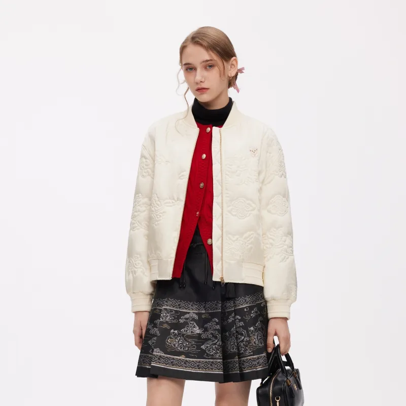 Teenie Weenie x NANJINGYUNJINYANJIUSUO Puffer Jacket Women's Ivory-1