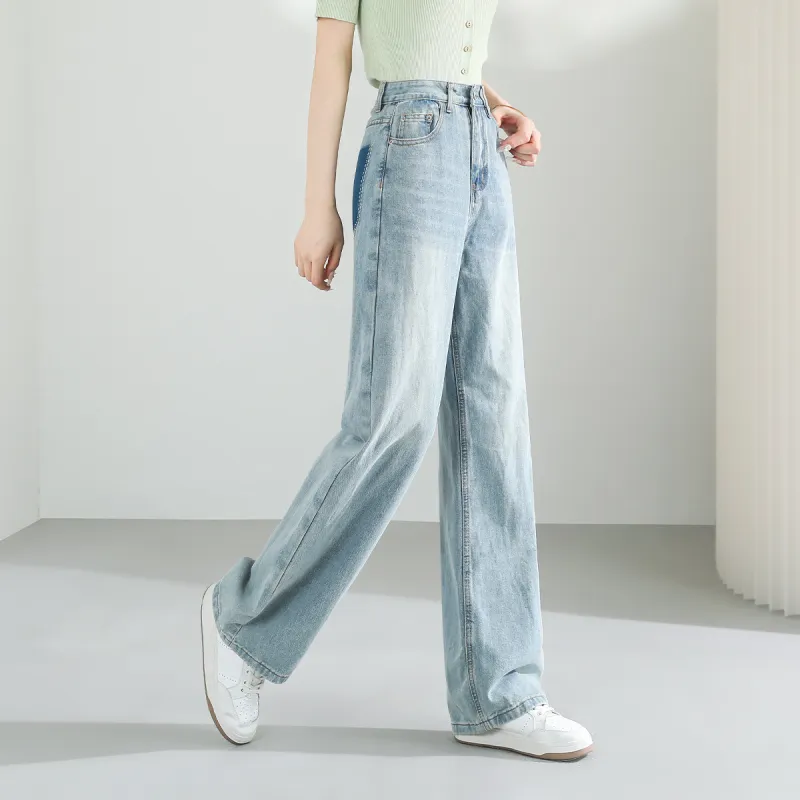 TERRE BLEUE Spring, Summer, Fall Jeans Loose Fit Women's-7
