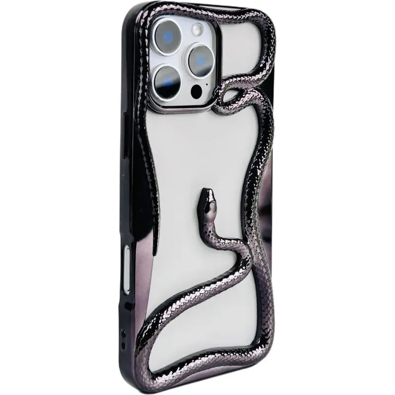 Sopi TPU Material Cut Out Snake Year Limited Phone Cases Compatible With IPhone 16/15 Pro Max/Apple 13/14 Pro/Max-16