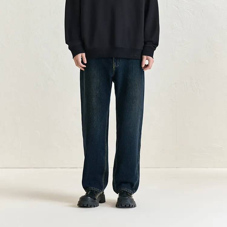 PEACEBIRD MEN Jeans Men Dark Denim Blue, Batch 1-2