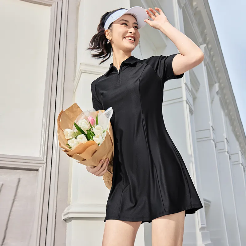 XTEP Casual Long Skirt Women's Jet Black-5