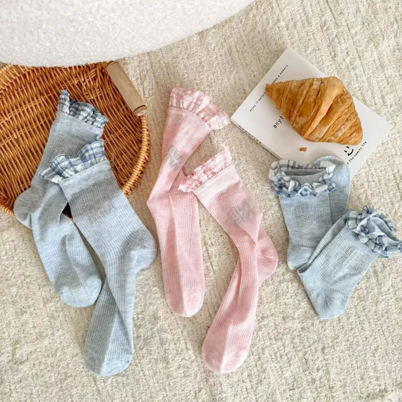 TLXT Mid Calf Socks Women's Slouch Socks, Thin Combed Cotton, Soft And Breathable-4