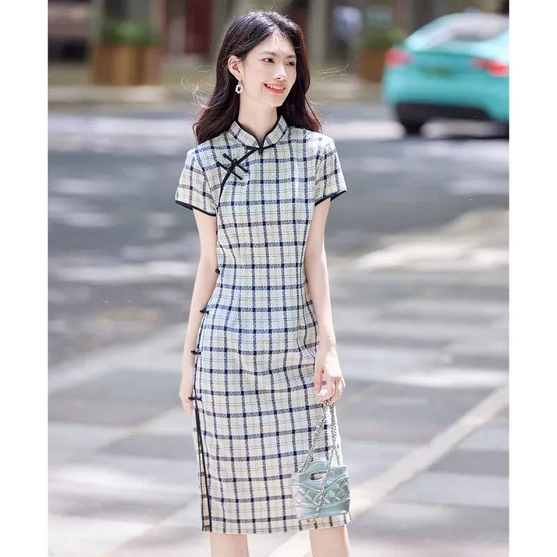 Still Quiet Summer Short Sleeved Dress Regular Women's-5