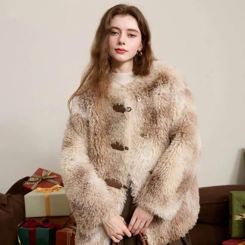 3COLOUR Furs Women's Khaki-2