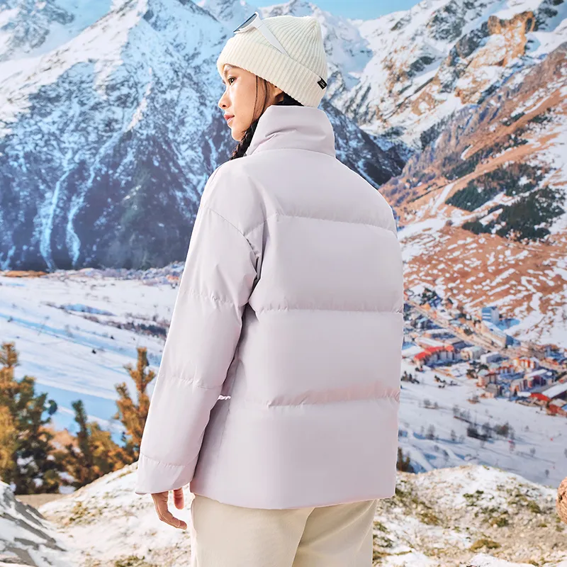 XTEP Down Jacket Unisex West Beige Purple-4