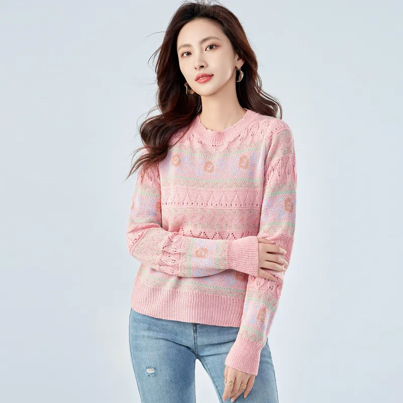 Love Elaine Knitwear Women's Pink-2