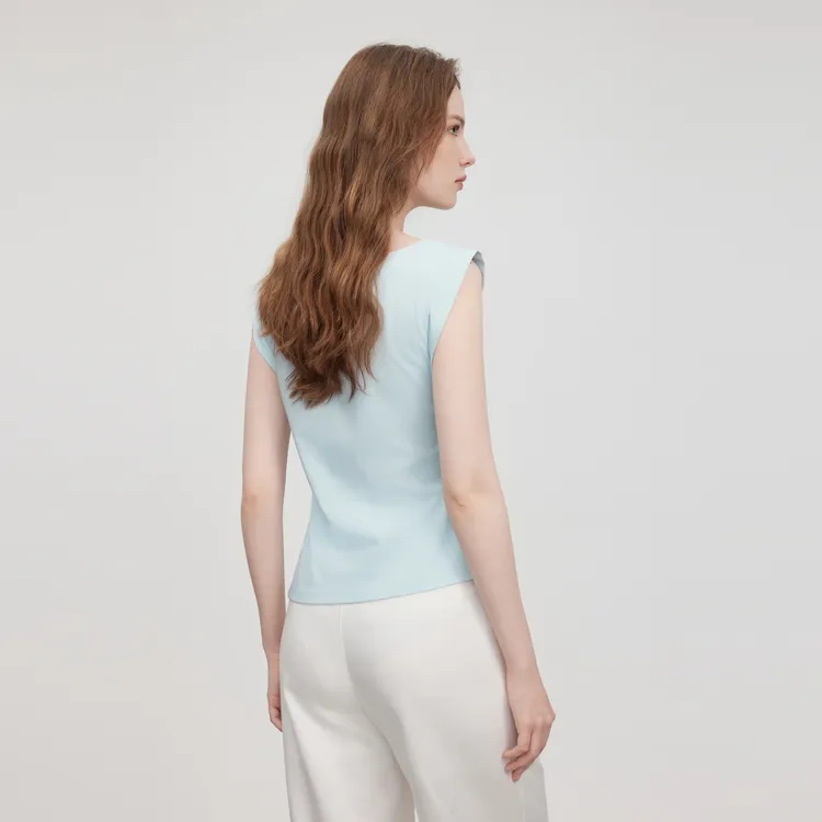 ELLE T Shirts Women's Blue-6