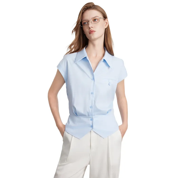 ELLE Shirts Women's Blue-3