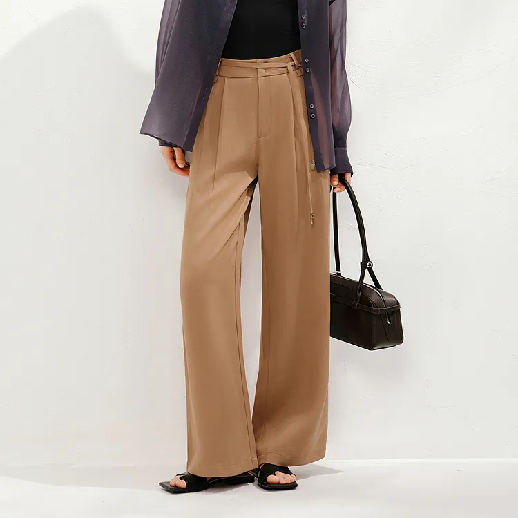 JZ. ANNAKRO Casual Pants Women's Earth Yellow-2