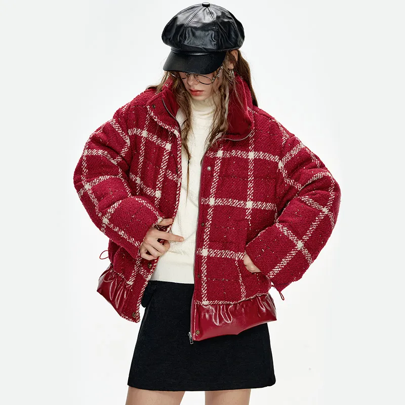 ELF SACK Down Jackets Women's New Year Red-5