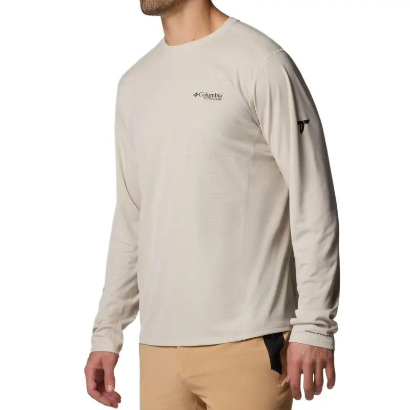 Columbia Cirque River Pro Omni-Shade Omni-Freeze Omni-Wick T-Shirt Men's Beige-2