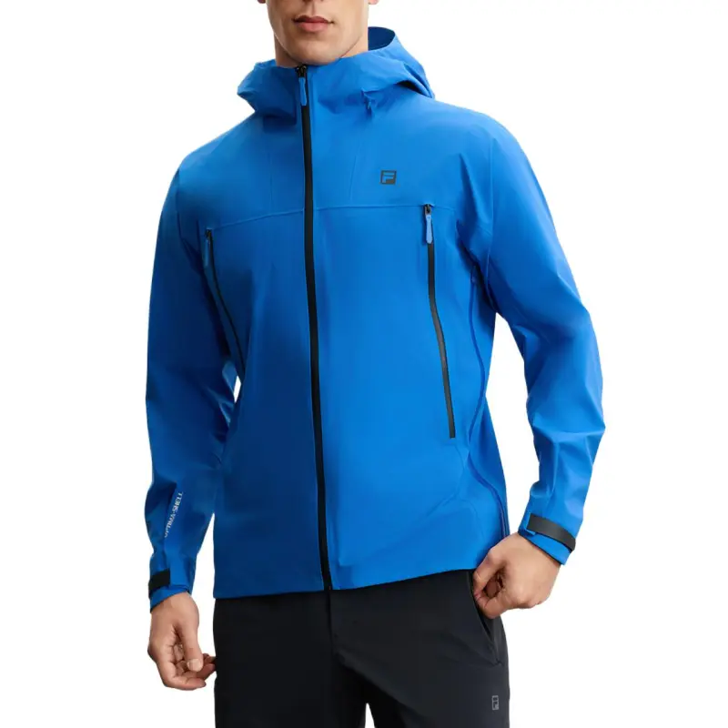 FILA Breathable Windbreaker Jacket Men's Midnight Glamor Blue-2