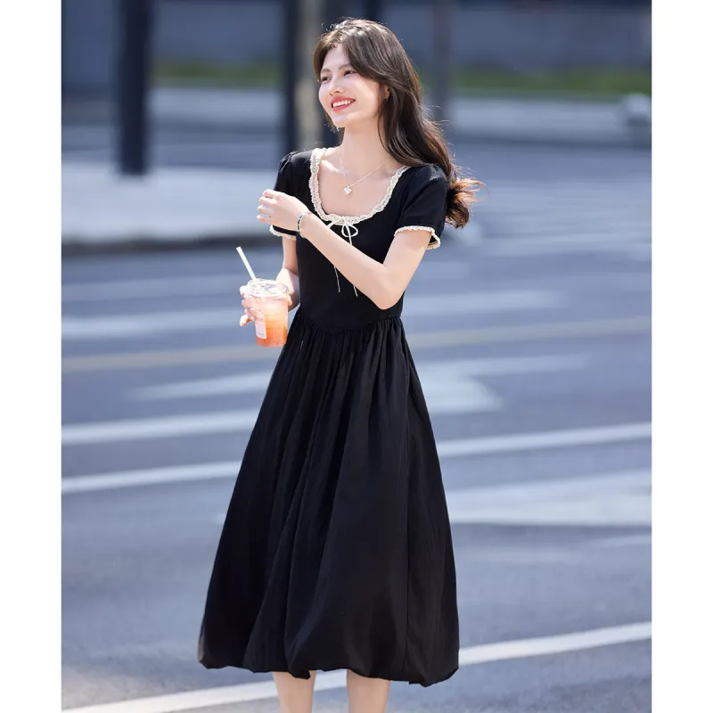 Still Quiet Short Sleeved Dress Women's-2