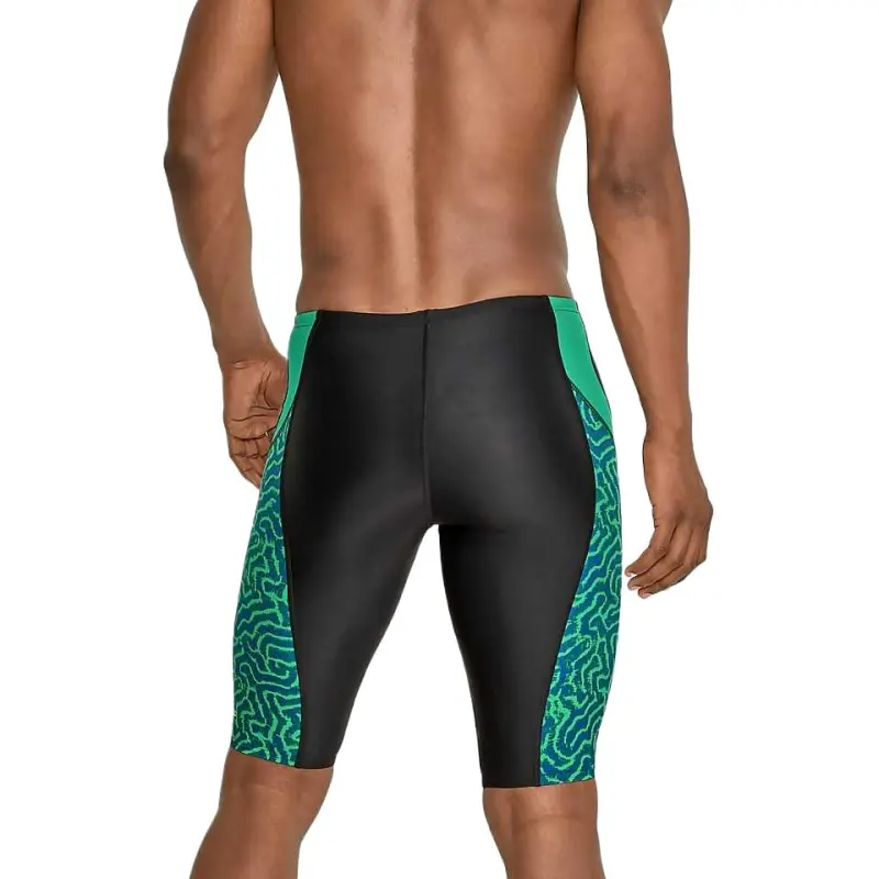 Speedo Men's Race Maze Jammer Blue Swimming Shorts Men's-5