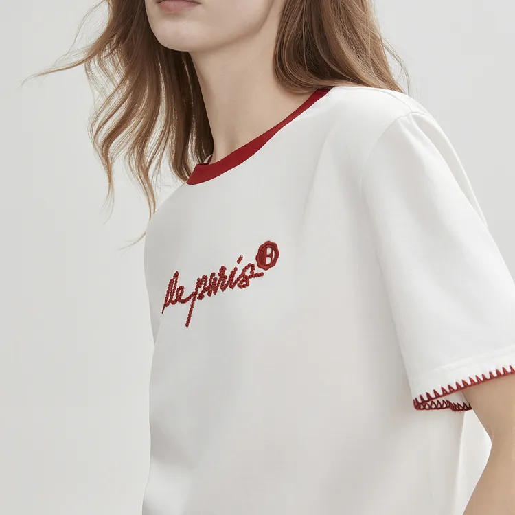 ELLE T Shirts Women's White-5