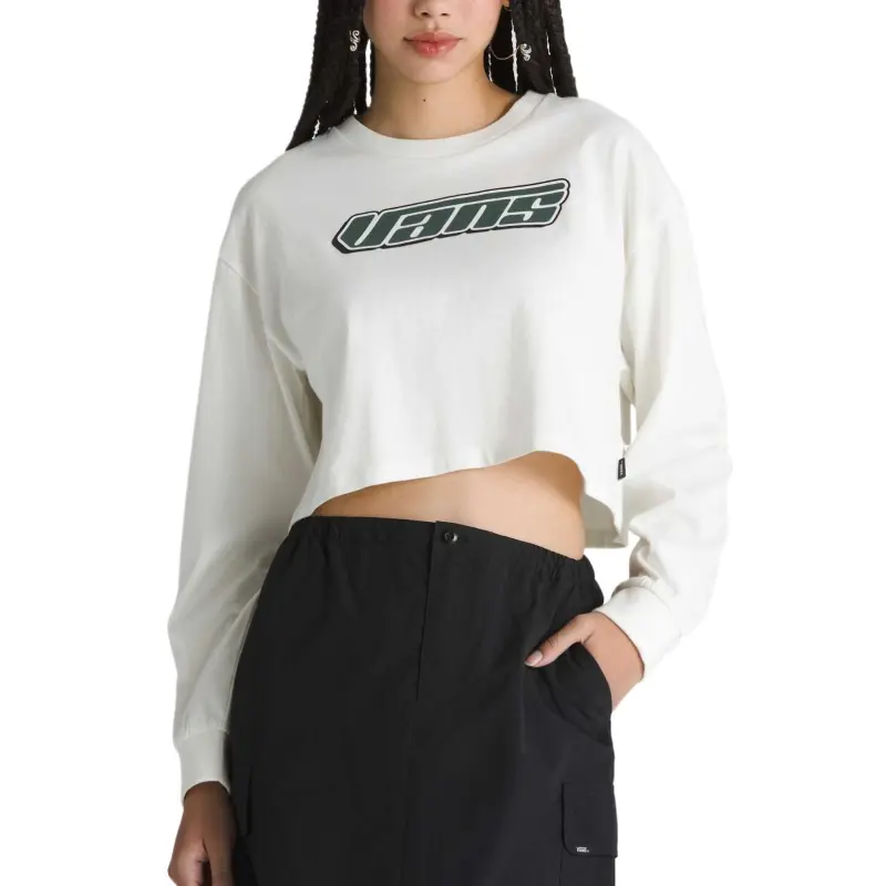 Vans Raglan Sleeve T Shirt Women's White-1