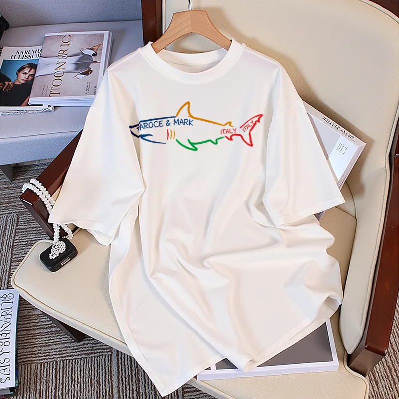 FAIRWHALE Drop Shoulder Sleeve T Shirt Women's-2