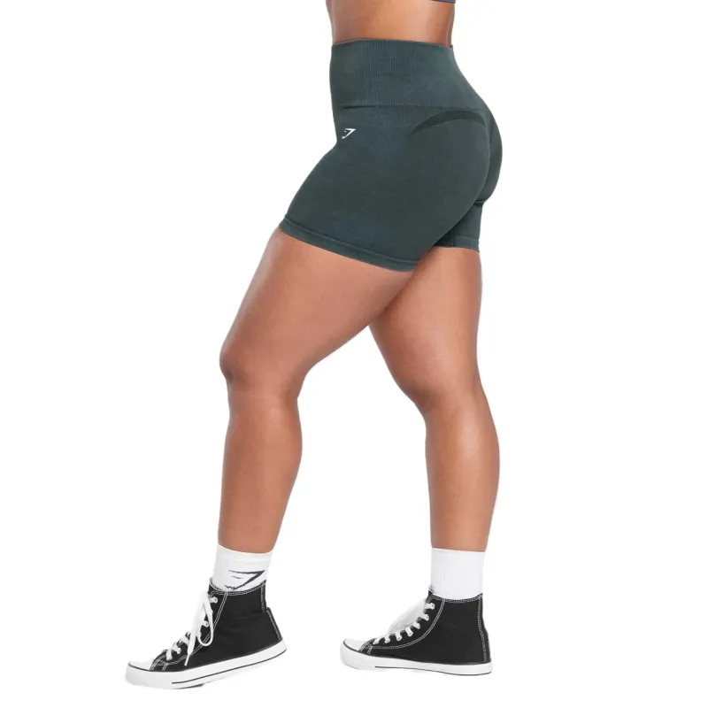 GYMSHARK Gains Seamless Washed Shorts Sports Shorts Women's-5