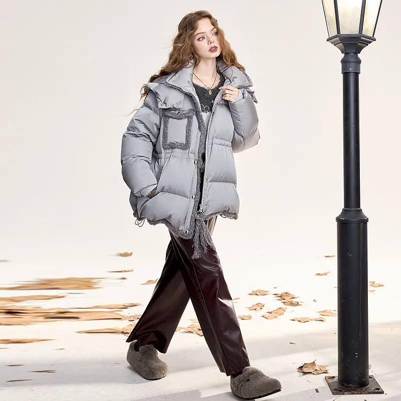 ELF SACK Down Jackets Women's Mist Gray-5