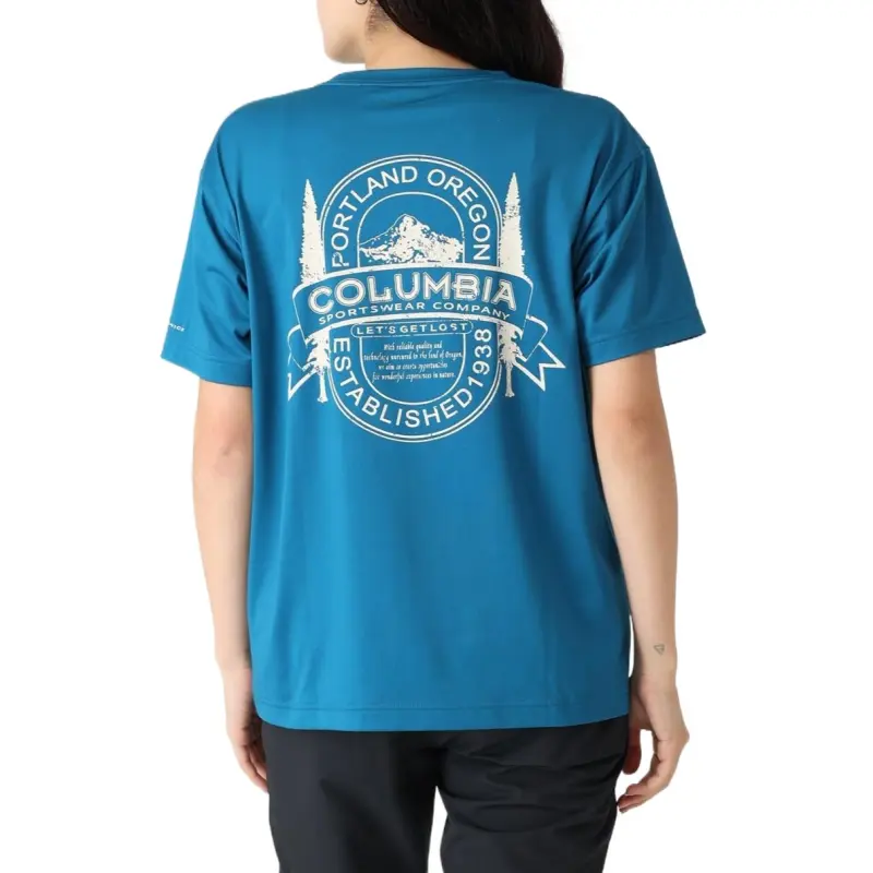 Columbia T Shirt Unisex Deep Turquoise-3