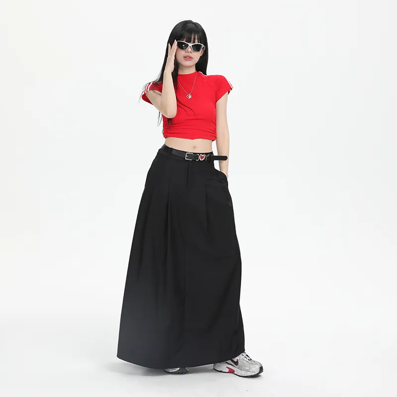 XIANSINIAO Casual Long Skirt Women's-3