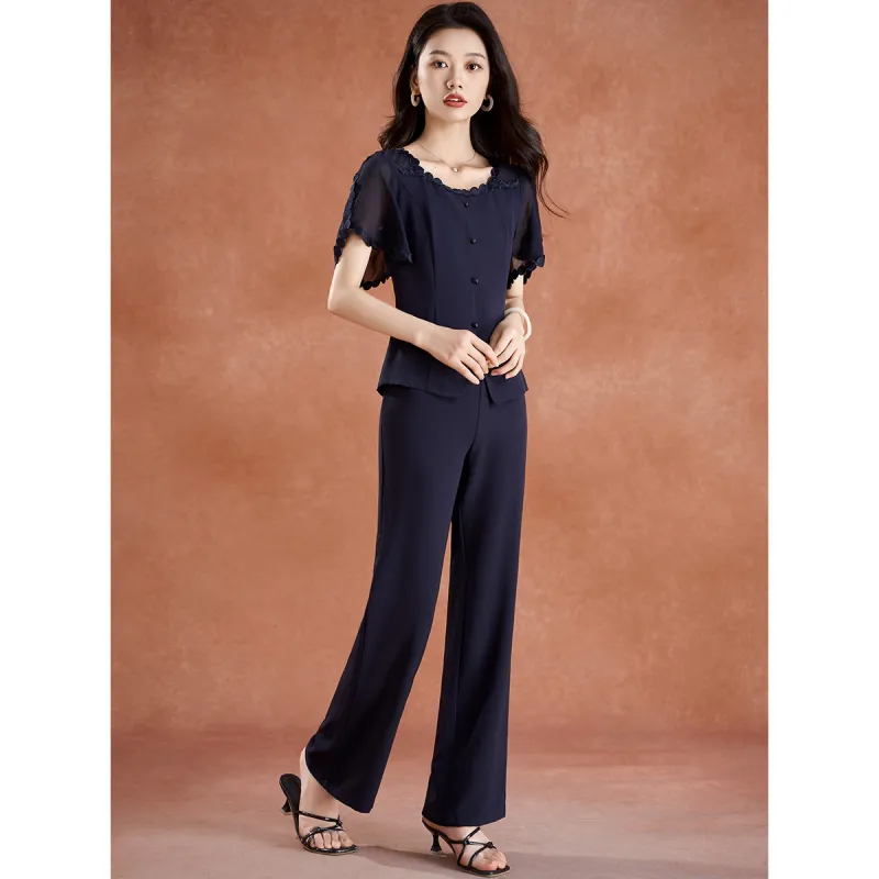 Mylan Casual Suit Women's Navy Blue-2