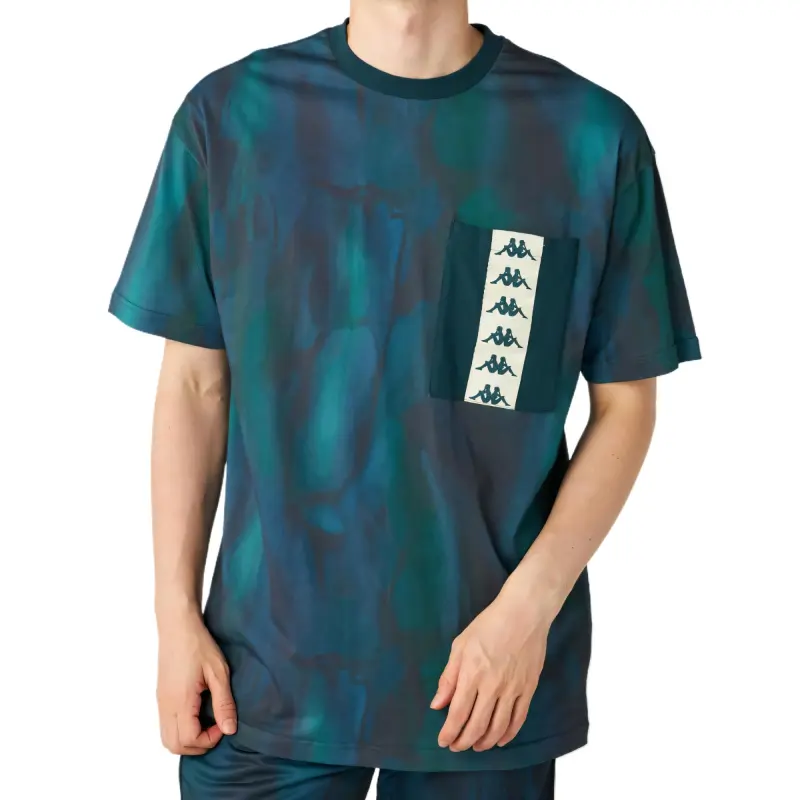 Kappa BANDA Tape T-Shirt Men's Dark Fir Green-1